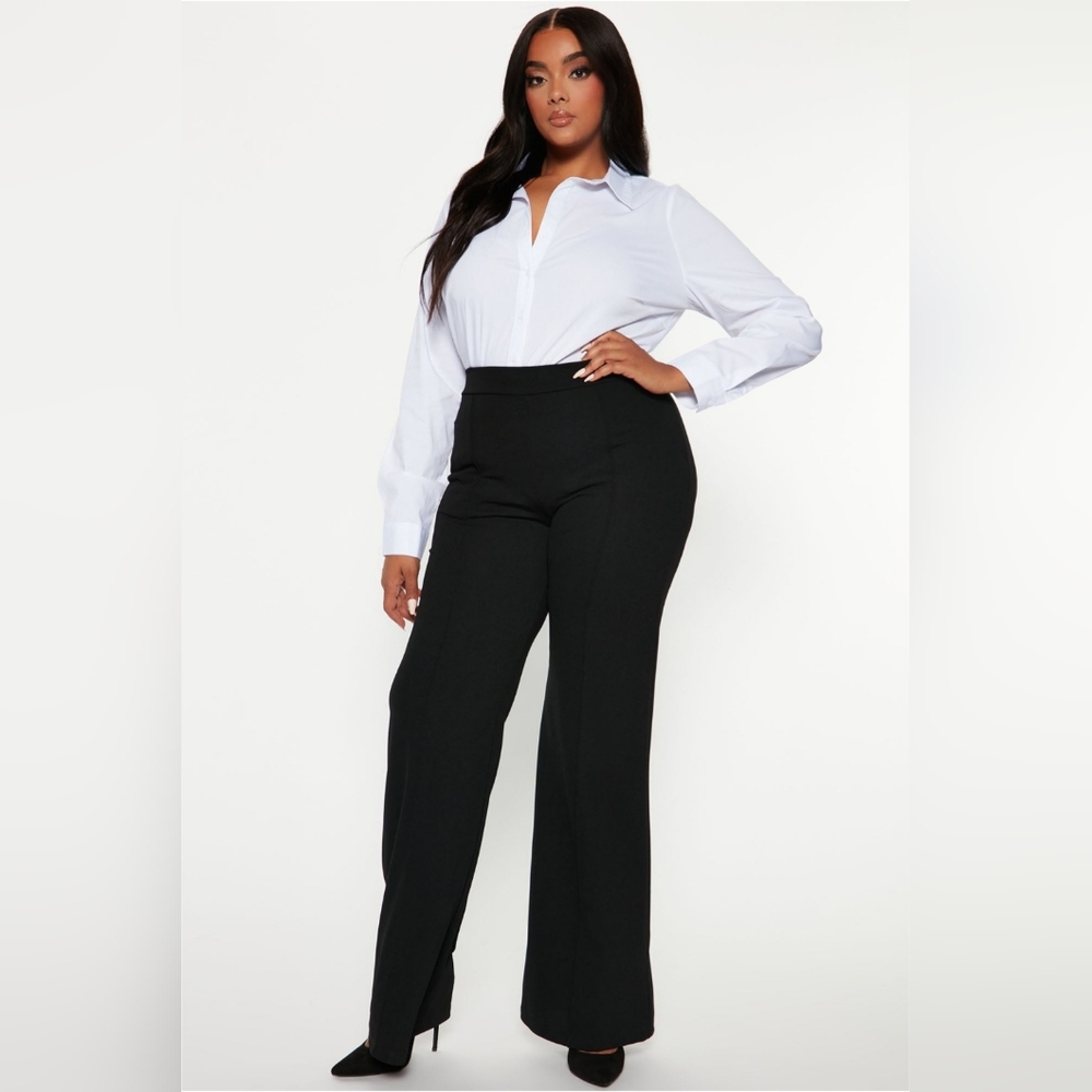 New Victoria High Waisted Dresss Pants Size 3X-Fashion Niva